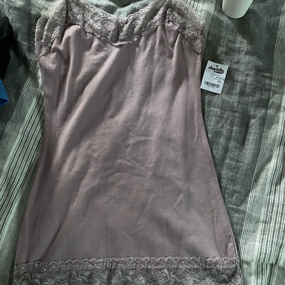 NWT Charlotte Russe Laced Tank Top